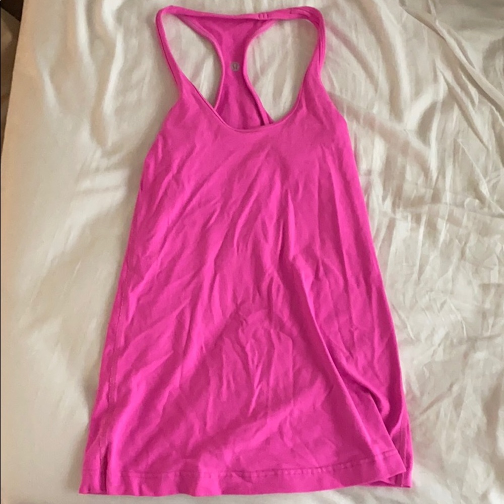 Pink Lululemon Razorback tank - Picture 2 of 2